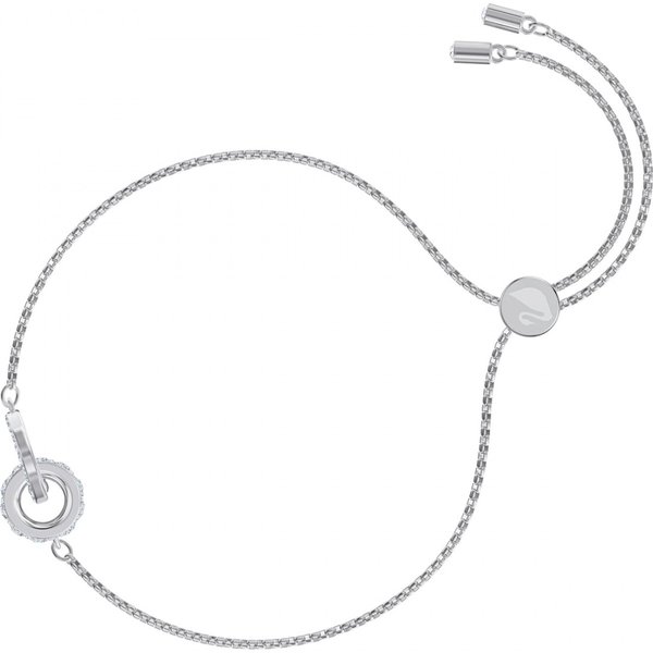 Swarovski Further ezüst színű állítható karkötő kristályokkal 5498999