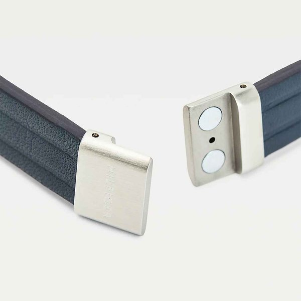 Tommy Hilfiger Szürke H emblémás bőr karkötő 2790269S