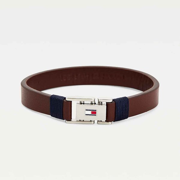 Tommy Hilfiger Barna bőr karkötő logóval 2790227S