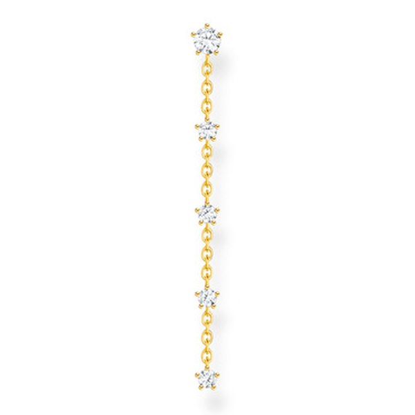 Thomas Sabo Fél pár aranyozott ezüst fülbevaló fehér cirkóniakövekkel H2194-414-14