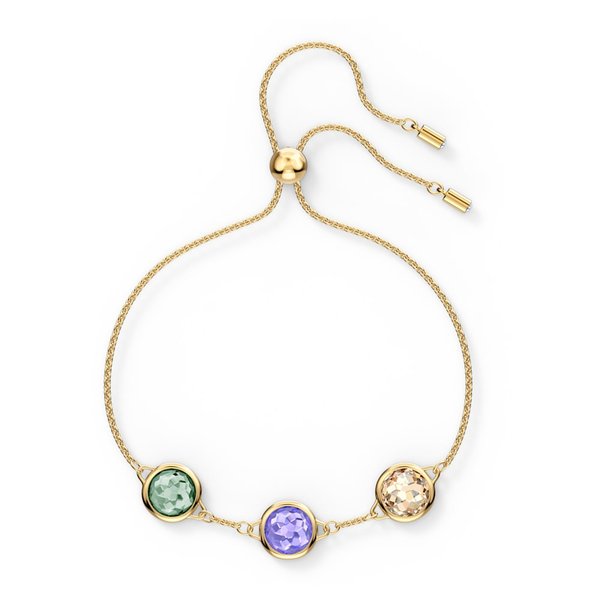 Swarovski Thalia arany színű színes köves karkötő 5565550