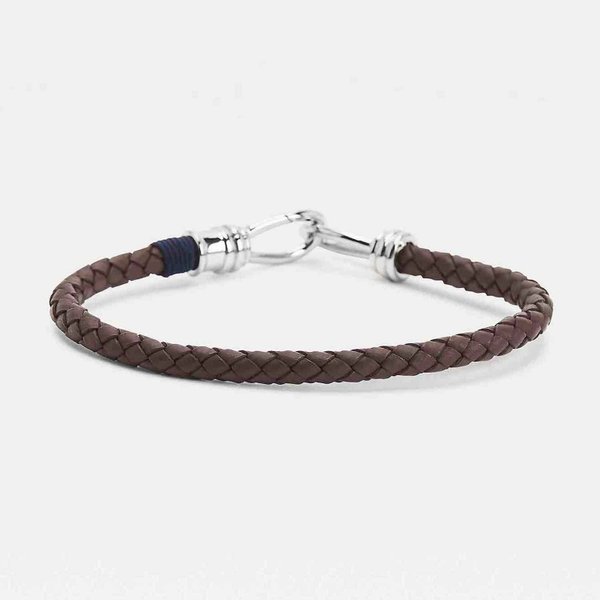 Tommy Hilfiger Barna színű fonott bőr karkötő 2790232s