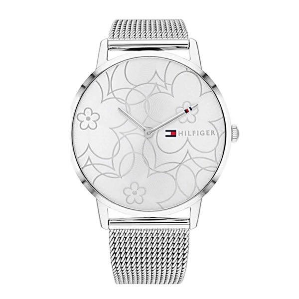 Tommy Hilfiger Alex ezüst színű női óramintás számlappal 1782365