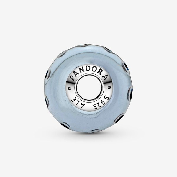 Pandora ékszer Sötétkék hullámok muránói üveg ezüst charm 798938C00
