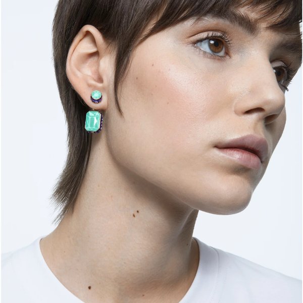 Swarovski Orbita aszimmetrikus fülbevaló színes kristállyal 5600519