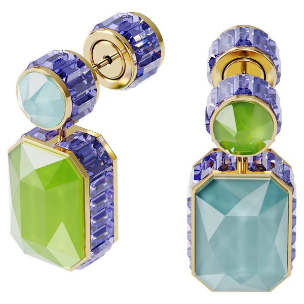 Swarovski Orbita aszimmetrikus fülbevaló színes kristállyal 5600519