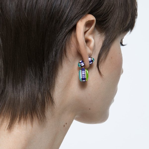 Swarovski Orbita aszimmetrikus fülbevaló színes kristállyal 5600519