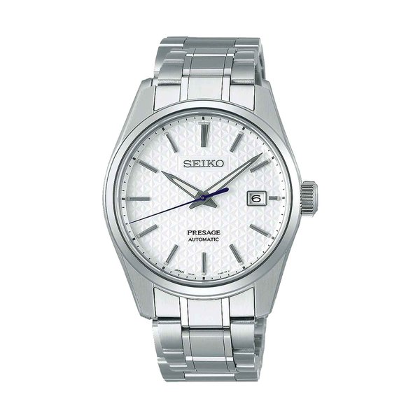 Seiko Presage Sharp edged automata férfi óra fehér számlappal SPB165J1