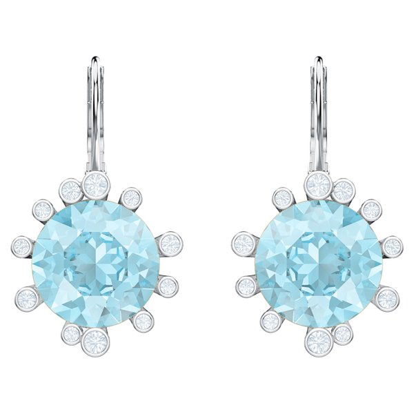 Swarovski Olive ezüst színű fülbevaló kék kővel 5479927
