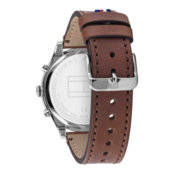 Tommy Hilfiger Ashton barna bőrszíjas férfi óra 1791741