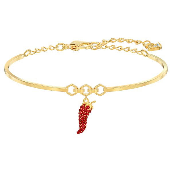Swarovski Lisabel pepper arany színű karkötő paprikával 5498810