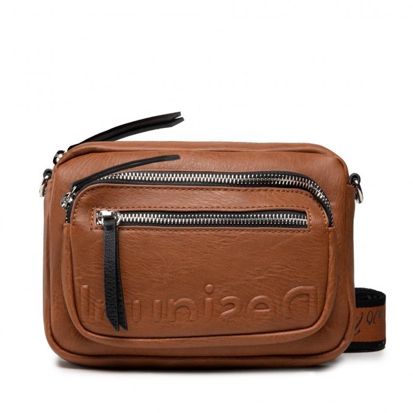 Desigual Embossed half cambridge barna mini táska 21WAXPAX-6015