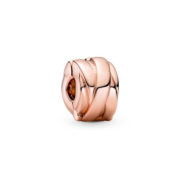 Pandora ékszer Fényes szalagok rozé klip 789502C00