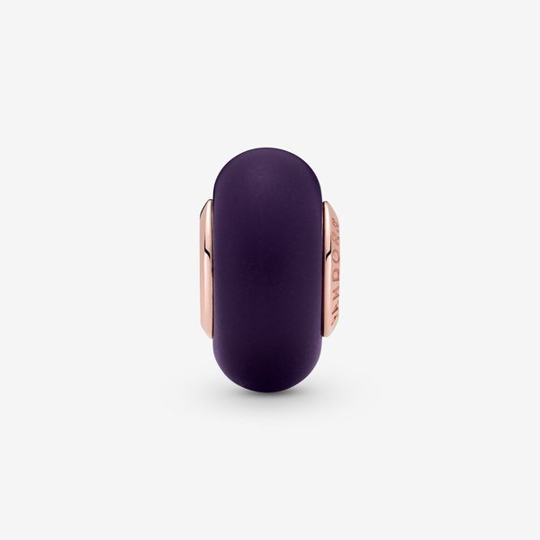 Pandora ékszer Matt lila muránói üveg rozé charm 789547C00