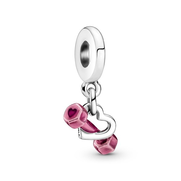 Pandora ékszer Súlyzó és szív függő ezüst charm 799545C01