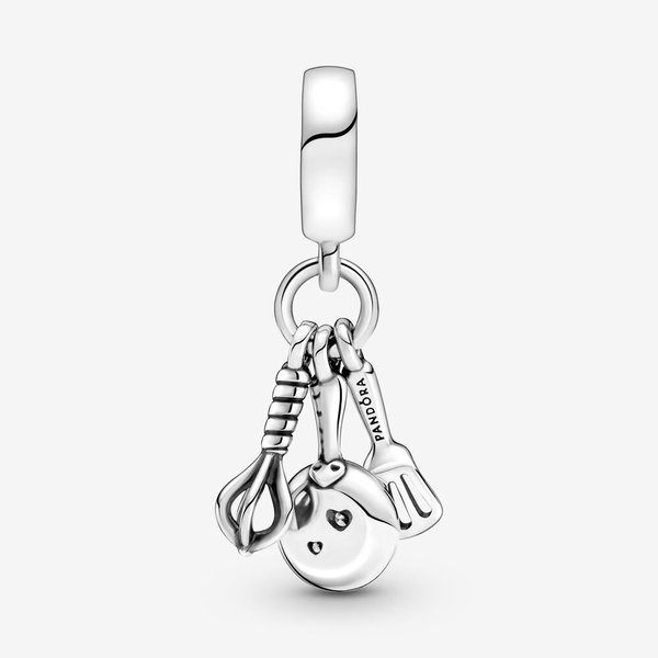 Pandora ékszer Spatula serpenyő és habverő függő ezüst charm 799531C01