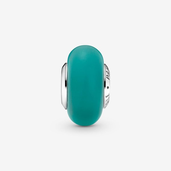 Pandora ékszer Matt zöld muránói üveg ezüst charm 799555C00