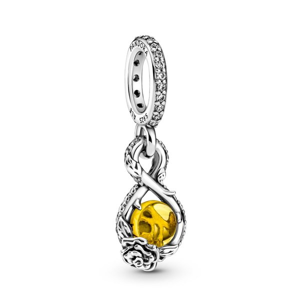 Pandora ékszer Belle rózsája és végtelen függő ezüst charm 399525C01