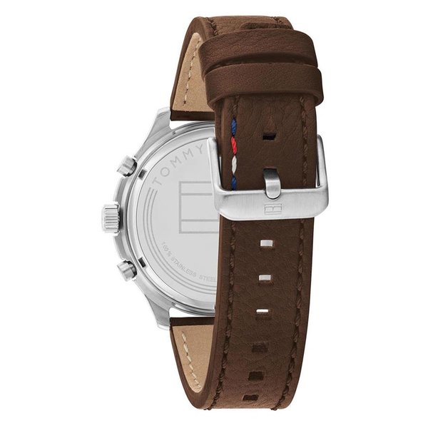 Tommy Hilfiger Asher barna bőrszíjas sötétkék hátlapos férfi karóra 1791855