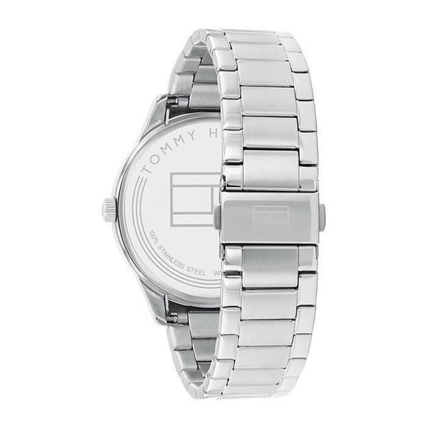 Tommy Hilfiger Damon ezüst színű férfi karóra sötétkék hátlappal 1791850