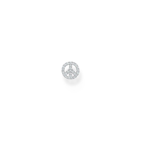 Thomas Sabo Fél pár ezüst békejel fülbevaló H2218-051-14