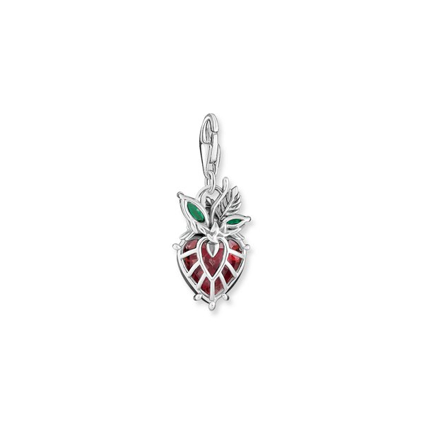 Thomas Sabo Piros eper ezüst charm 1877-667-7