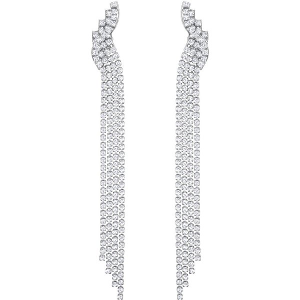 Swarovski Ezüst színű függő fülbevaló kristályokkal 5409450