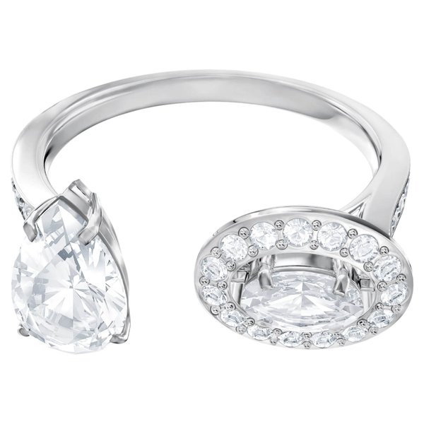 Swarovski Attract ezüst színű nyitott gyűrű kritályokkal 