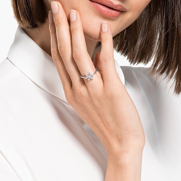 Swarovski Mágikus hópehely ezüst színű gyűrű 