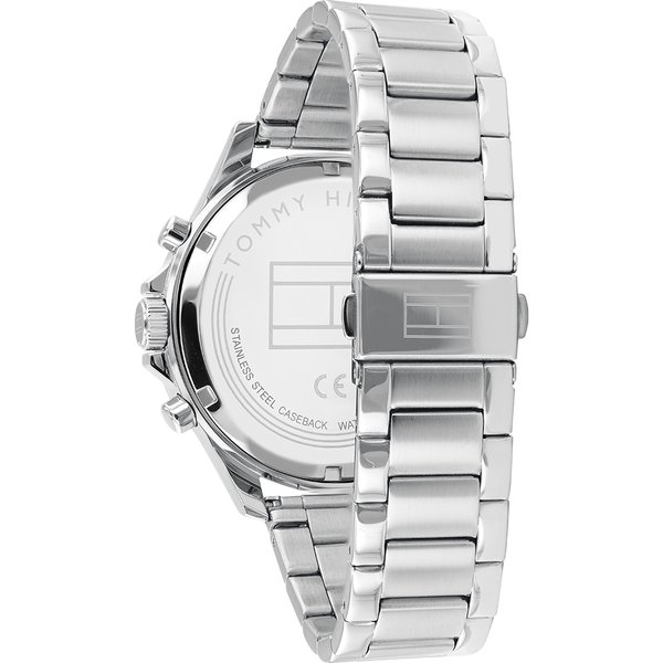 Tommy Hilfiger Bank hirde ezüst szíjas férfi óra 1791718