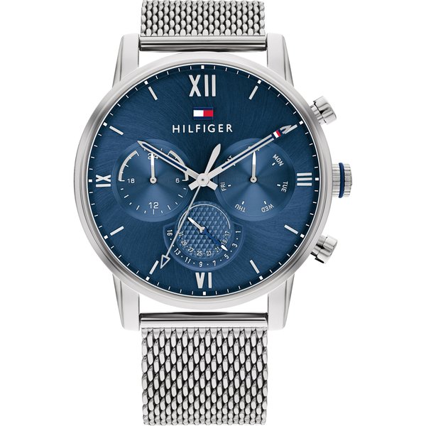 Tommy Hilfiger Sullivan ezüst szíjas kék számlapos férfi óra 1791881