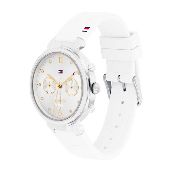 Tommy Hilfiger Ivy fehér szilikon szíjas női óra 1782342