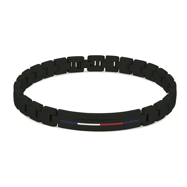 Tommy Hilfiger Fekete iconic férfi karkötő 2790312
