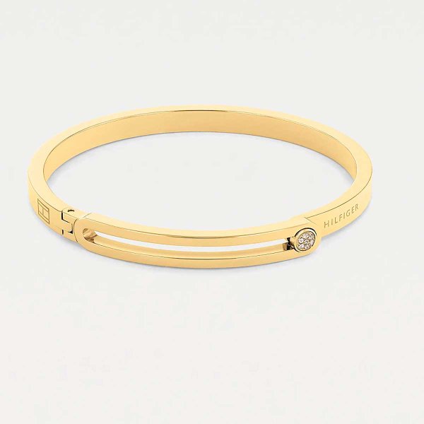 Tommy Hilfiger Arany színű nemesacél karperec cirkóniával 2780533