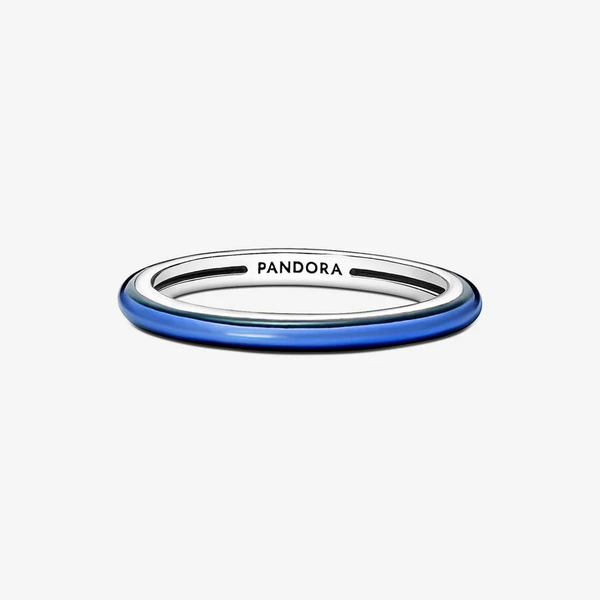 Pandora ékszer ME elektromos kék ezüst gyűrű 