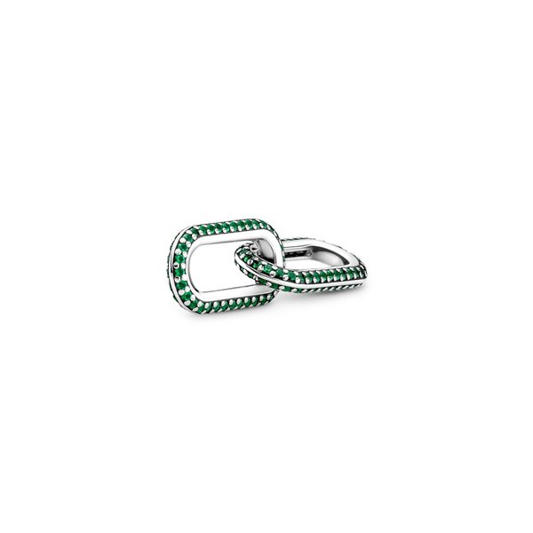 Pandora ékszer ME styling zöld pávé dupla láncszem 799660C01