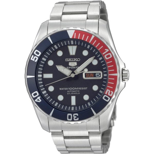 Seiko SEIKO 5 Sports automata férfi óra kék számlappal SNZF15K1
