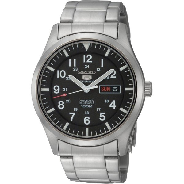 Seiko SEIKO 5 Sports automata férfi óra fekete számlappal SNZG13K1