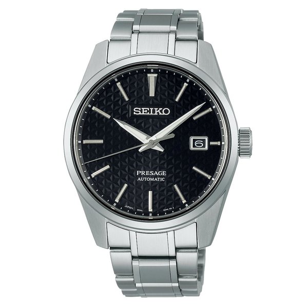 Seiko Presage Sharp Edge fekete számlapos férfi óra SPB203J1