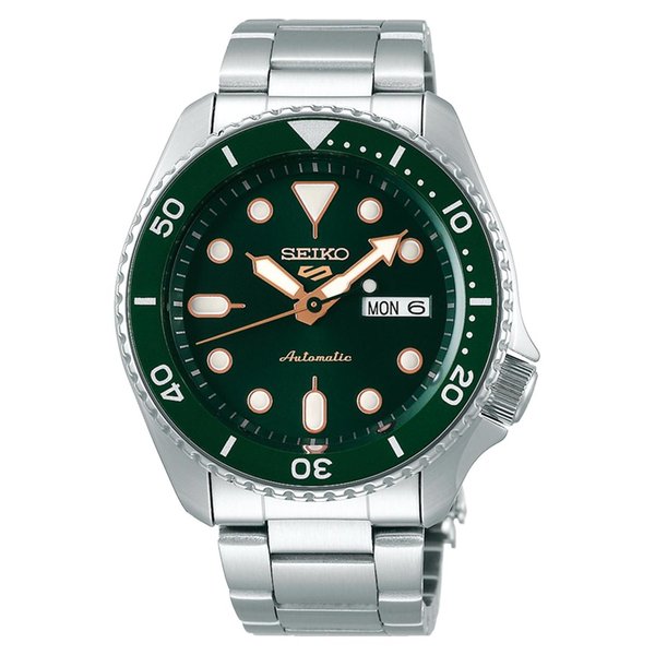 Seiko 5 Sports Sports Style zöld számlapos férfi óra SRPD63K1
