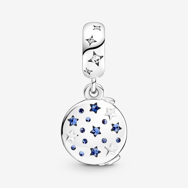 Pandora ékszer Télapó a holdon függő ezüst charm 769648C01