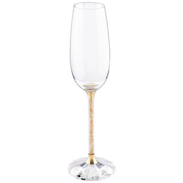 Swarovski Pezsgős pohár arany színű swarovski kristályokkal 5146436