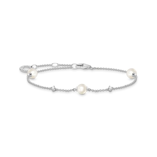 Thomas Sabo Ezüst karkötő gyöngyökkel és kövekkel A2038-167-14-L19v