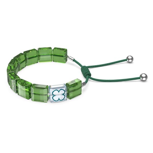 Swarovski Letra zöld kristály karkötő lóherével 5614970