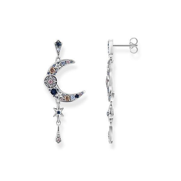 Thomas Sabo Hosszú ezüst fülbevaló félholddal és csillaggal H2200-945-7