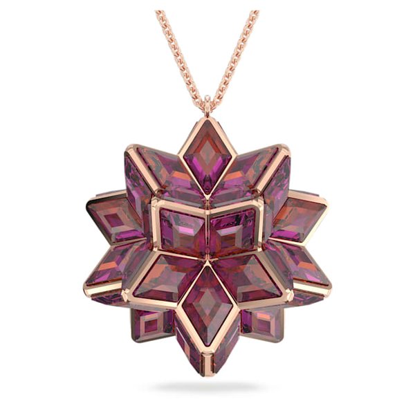 Swarovski Geometrikus kristályok rozé láncon 5600505