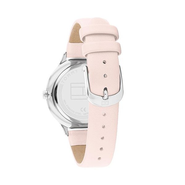 Tommy Hilfiger Grace rózsaszín bőr szíjas női óra 1782429