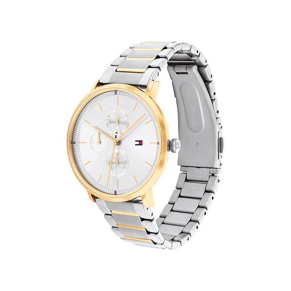 Tommy Hilfiger Jenna ezüst színű női óra fehér számlappal 1782299