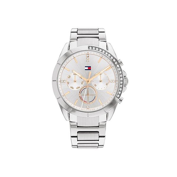Tommy Hilfiger Kennedy ezüst színű női óra rozé mutatókkal 1782384