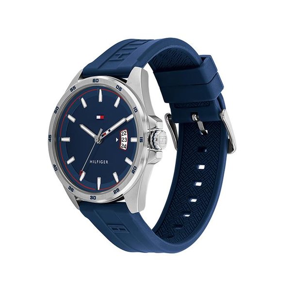 Tommy Hilfiger Carter kék szilikon szíjas férfi óra 1791982
